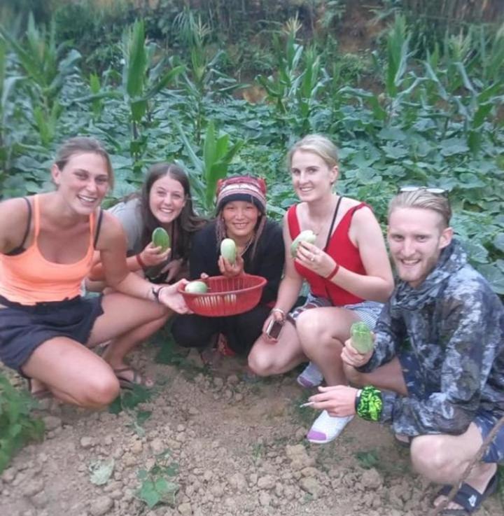 Hong Thu Homestay & Bungalow Quan Ba エクステリア 写真
